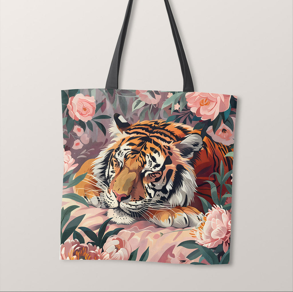 TOTE Sleeping Tiger 1 Fabric Bag Panel TP-766