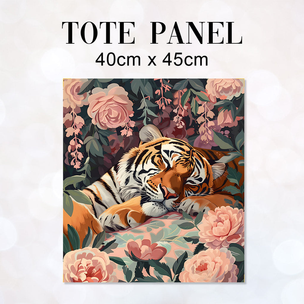 TOTE Sleeping Tiger 2 Fabric Bag Panel TP-767