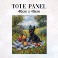 TOTE Scottish Terrier Picnic Fabric Bag Panel TP-772