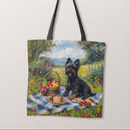 TOTE Scottish Terrier Picnic Fabric Bag Panel TP-772