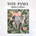 TOTE Elephant Fabric Bag Panel TP-776