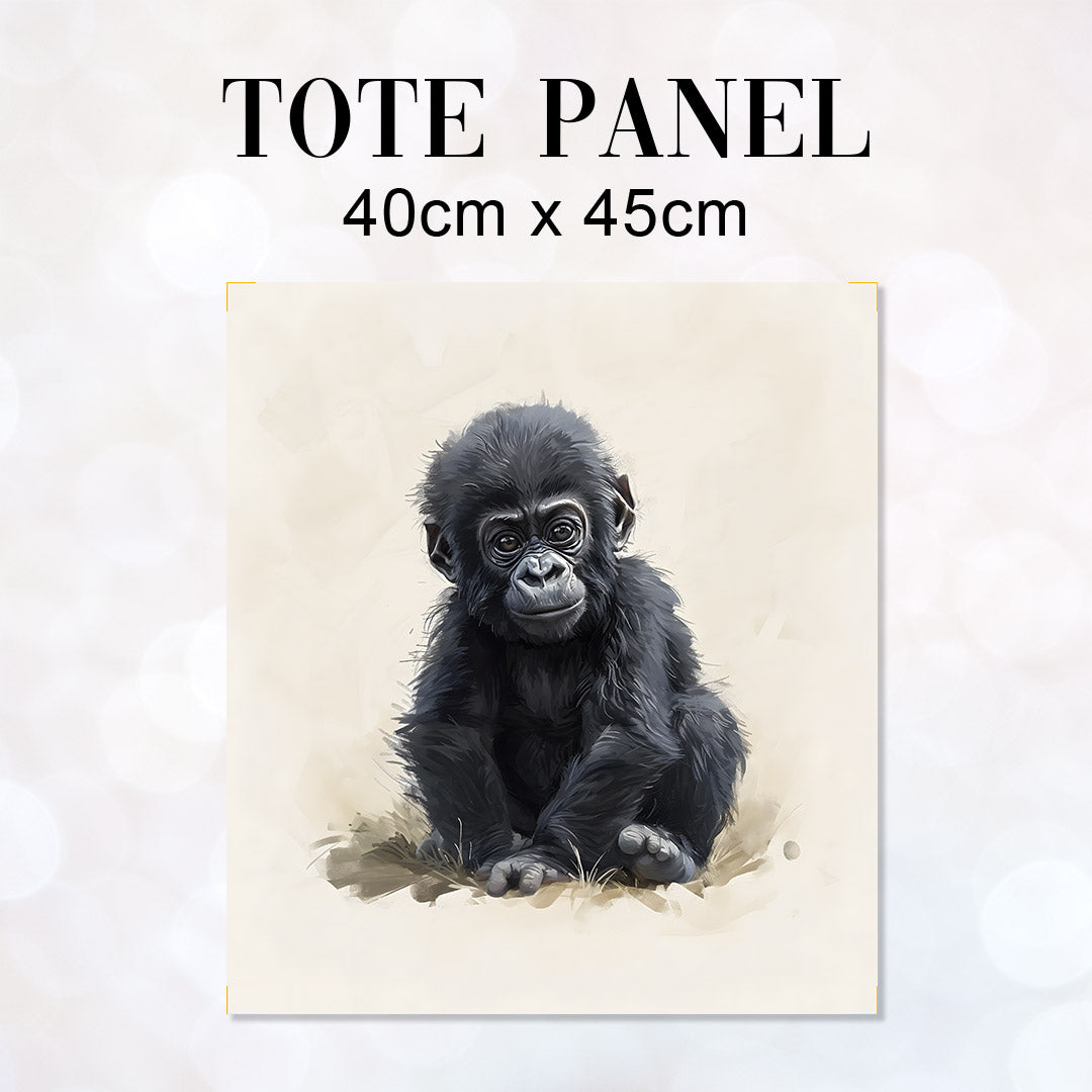 TOTE Baby Gorilla Fabric Bag Panel TP-777