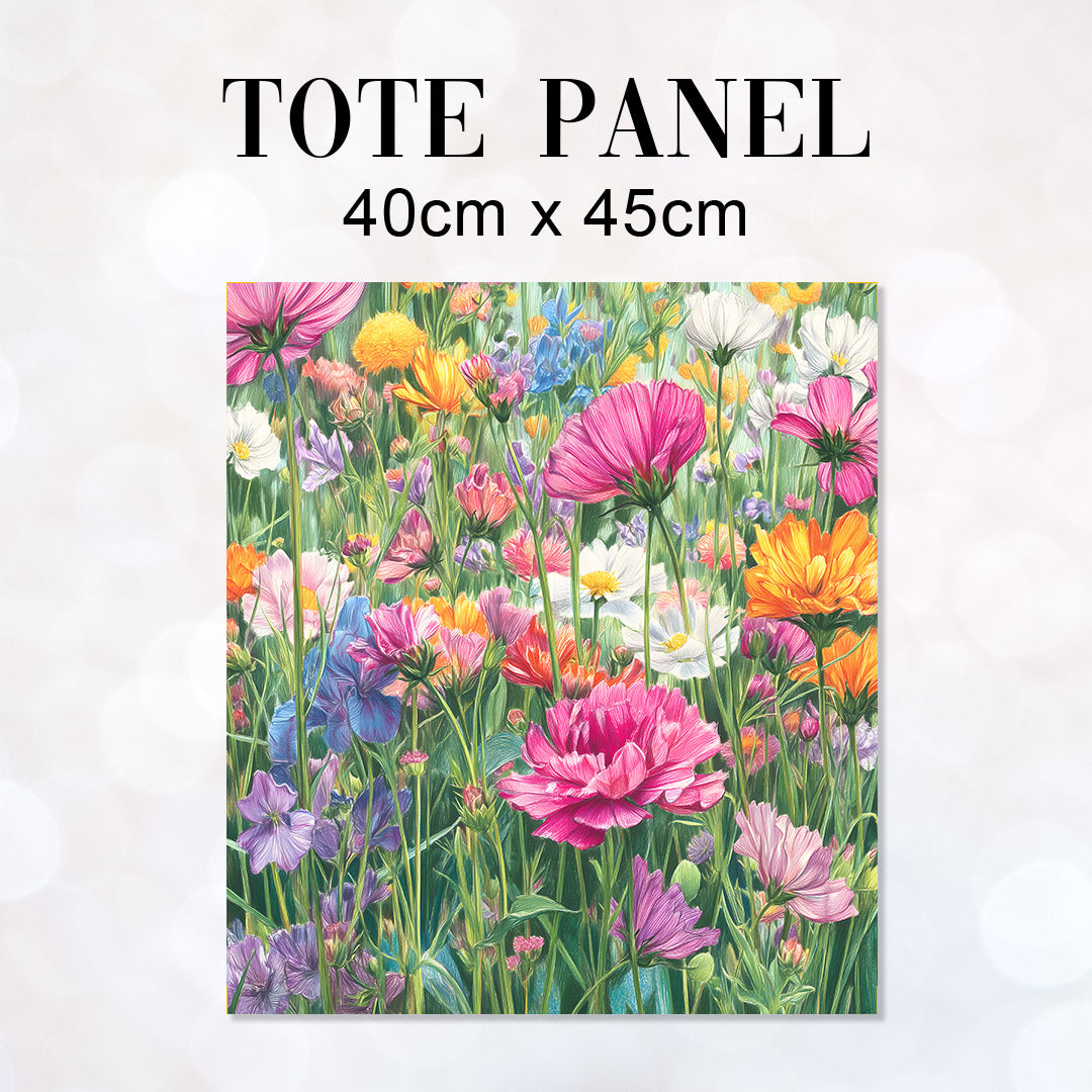 TOTE Summer Meadow Fabric Bag Panel TP-779