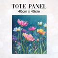 TOTE Pastel Flowers Fabric Bag Panel TP-781