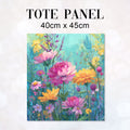 TOTE Summer Flowers Fabric Bag Panel TP-783