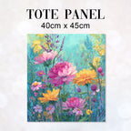 TOTE Summer Flowers Fabric Bag Panel TP-783