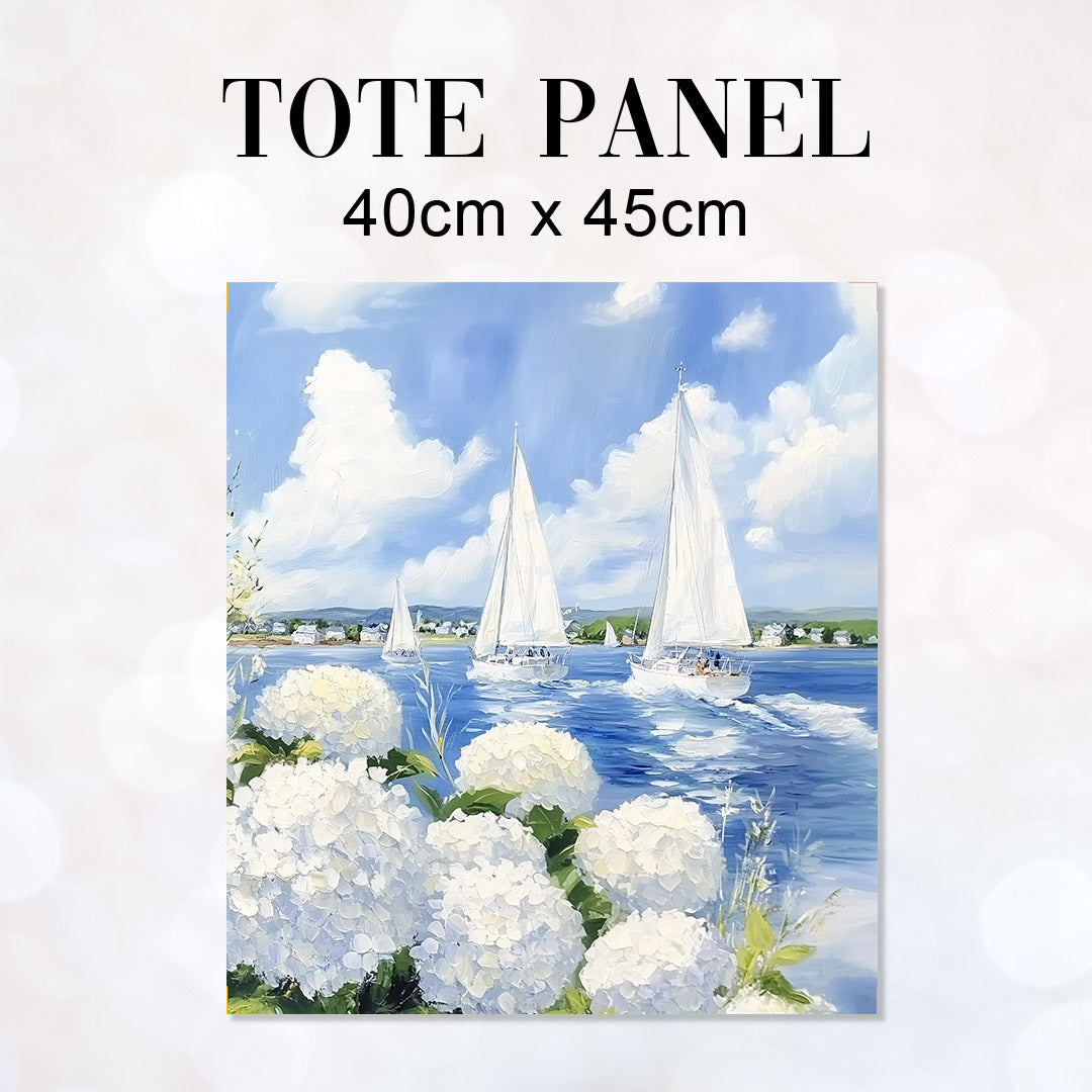 TOTE Sailing Boats Fabric Bag Panel TP-788