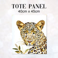 TOTE Gold Leopard Fabric Bag Panel TP-789