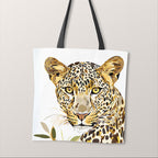 TOTE Gold Leopard Fabric Bag Panel TP-789