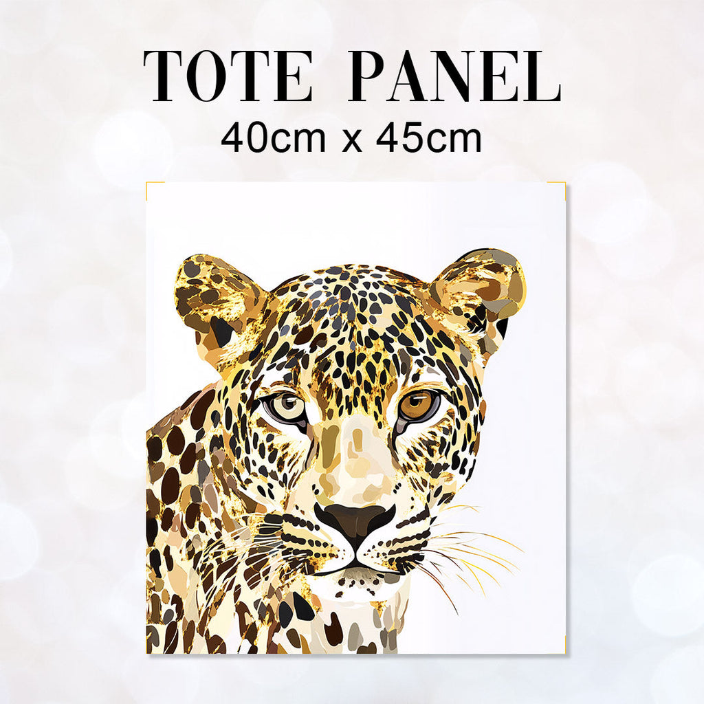 TOTE Gold Leopard 2 Fabric Bag Panel TP-790