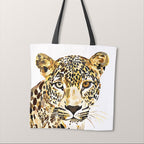 TOTE Gold Leopard 2 Fabric Bag Panel TP-790