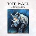 TOTE Rhino Blue Fabric Bag Panel TP-792