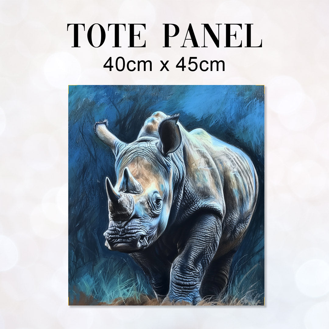TOTE Rhino Blue Fabric Bag Panel TP-792
