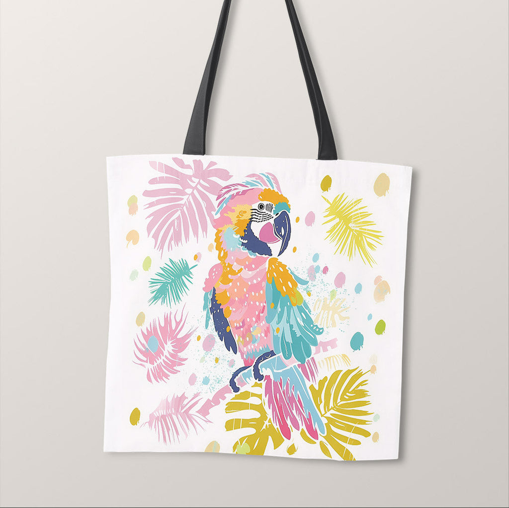 TOTE Pastel Parrot Fabric Bag Panel TP-793
