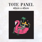 TOTE Skeleton Holiday TP-8 Fabric Bag Panel