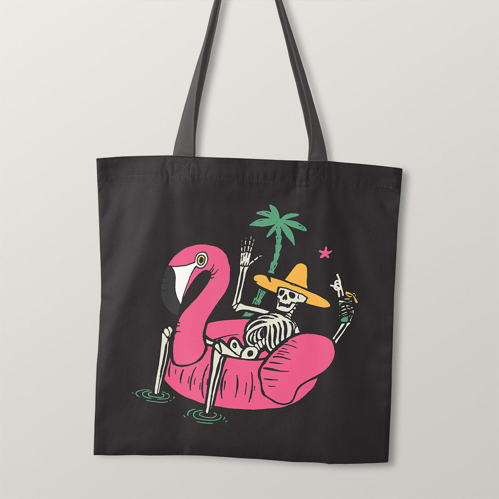 TOTE Skeleton Holiday TP-8 Fabric Bag Panel