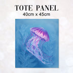 TOTE Lavender Jellyfish Fabric Bag Panel TP-800