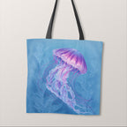 TOTE Lavender Jellyfish Fabric Bag Panel TP-800