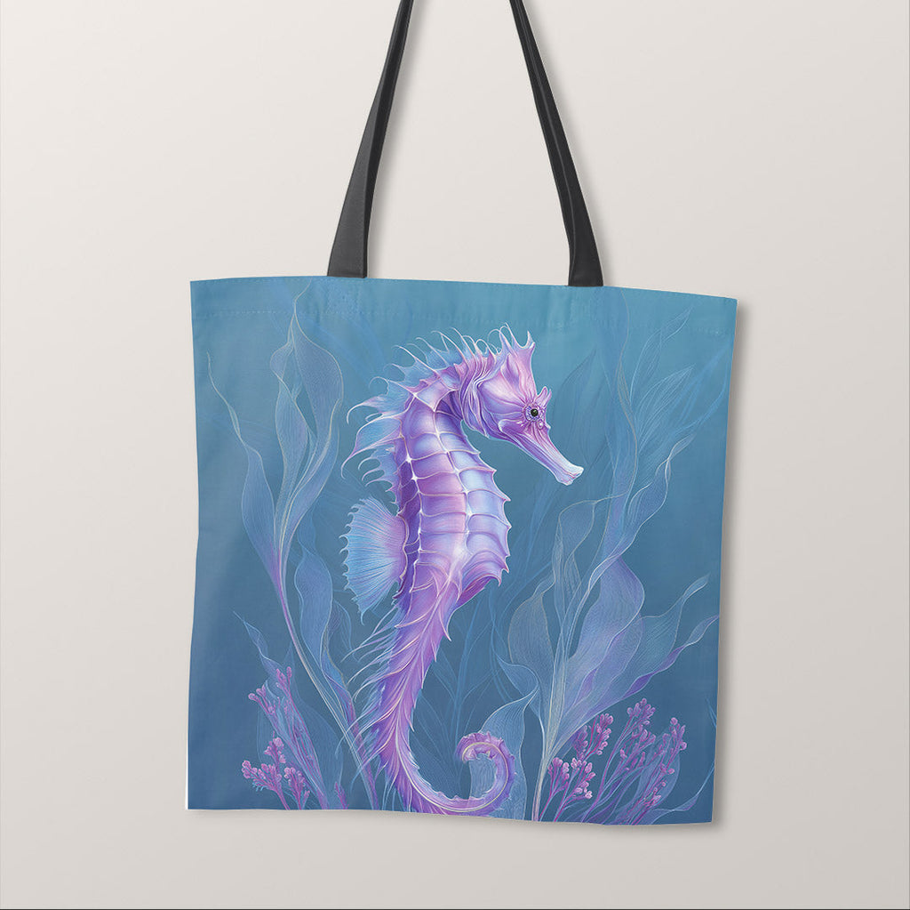 TOTE Lavender Seahorse Fabric Bag Panel TP-801