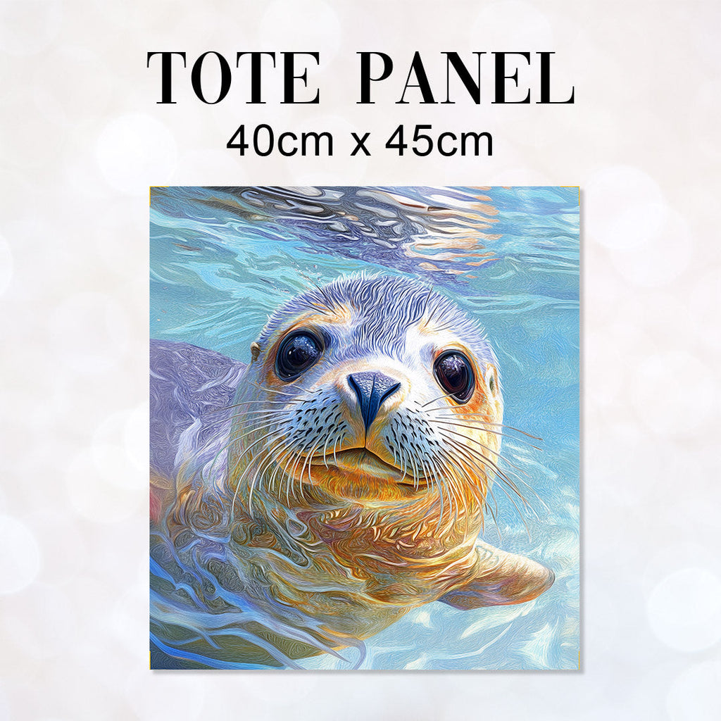 TOTE Seal Portrait Fabric Bag Panel TP-806
