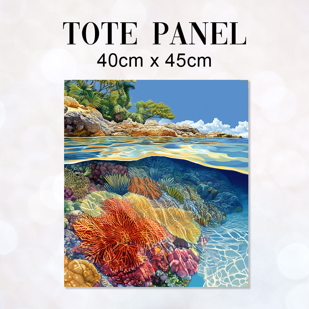 TOTE Tropical Reef Fabric Bag Panel TP-809
