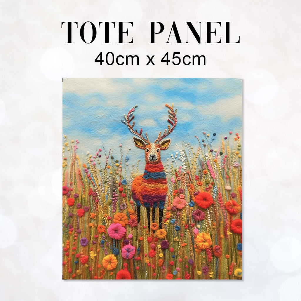 TOTE Felted Stag TP-82 Fabric Bag Panel