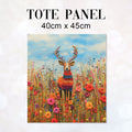 TOTE Felted Stag TP-82 Fabric Bag Panel