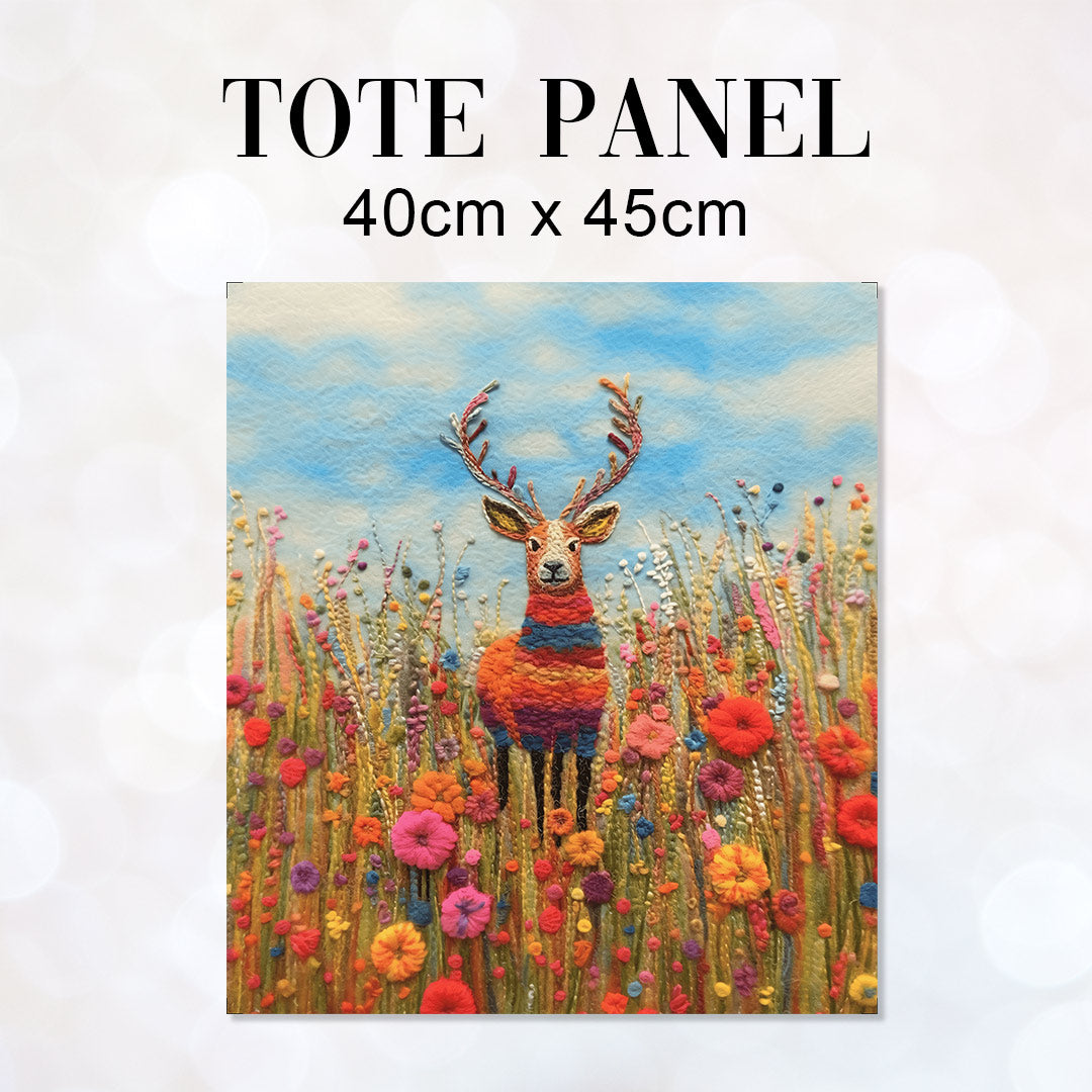 TOTE Felted Stag TP-82 Fabric Bag Panel
