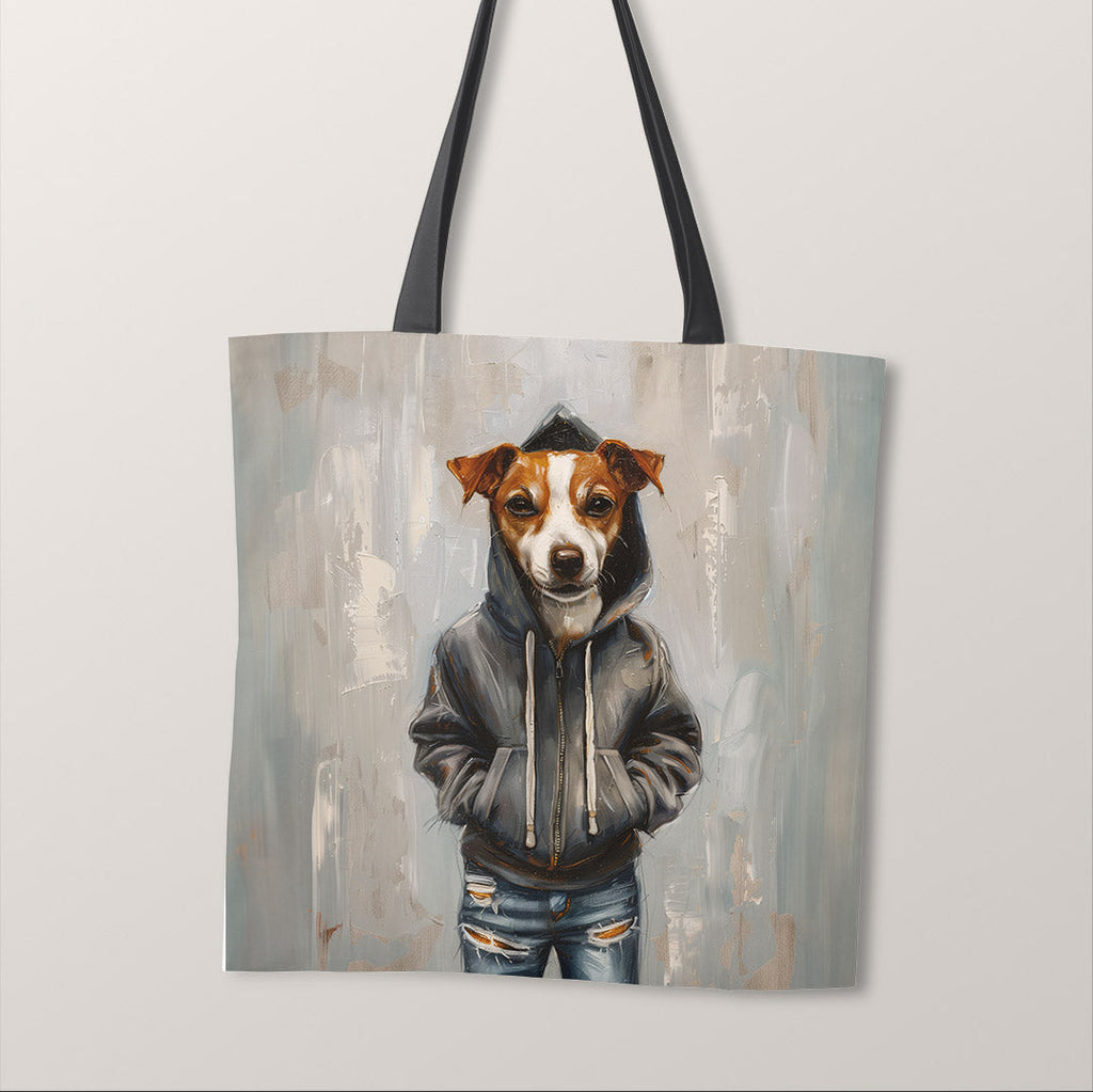 TOTE Panel Jack Russel in a Hoodie TP-884