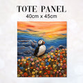 TOTE Felted Puffin TP-85 Fabric Bag Panel