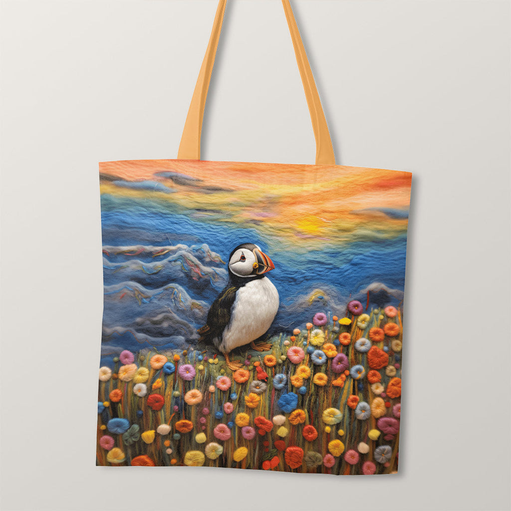 TOTE Felted Puffin TP-85 Fabric Bag Panel