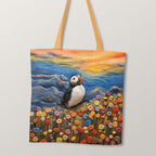 TOTE Felted Puffin TP-85 Fabric Bag Panel