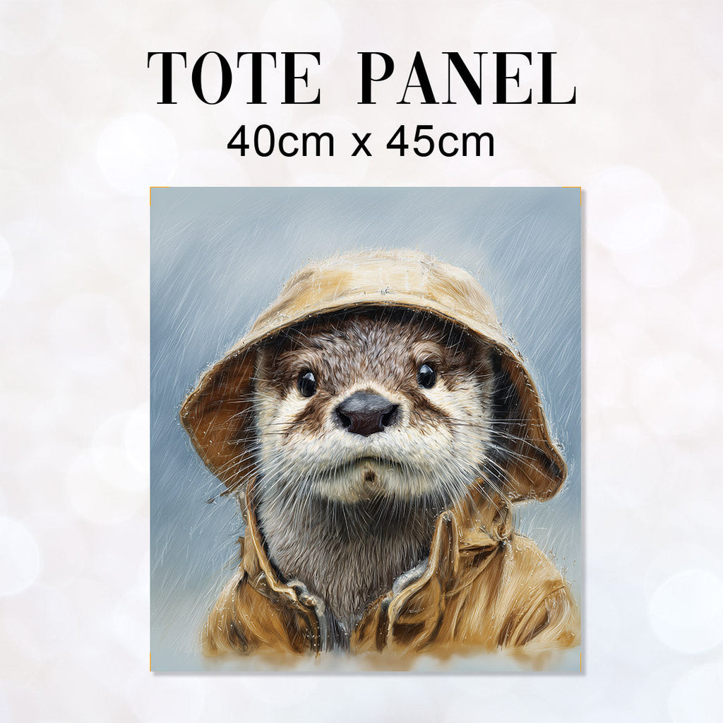 TOTE Panel Otter in a Raincoat Hat TP-925