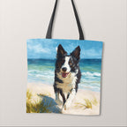 TOTE Panel Border Collie On The Beach TP-912