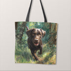 TOTE Panel Chocolate Labrador in the Forest TP-913