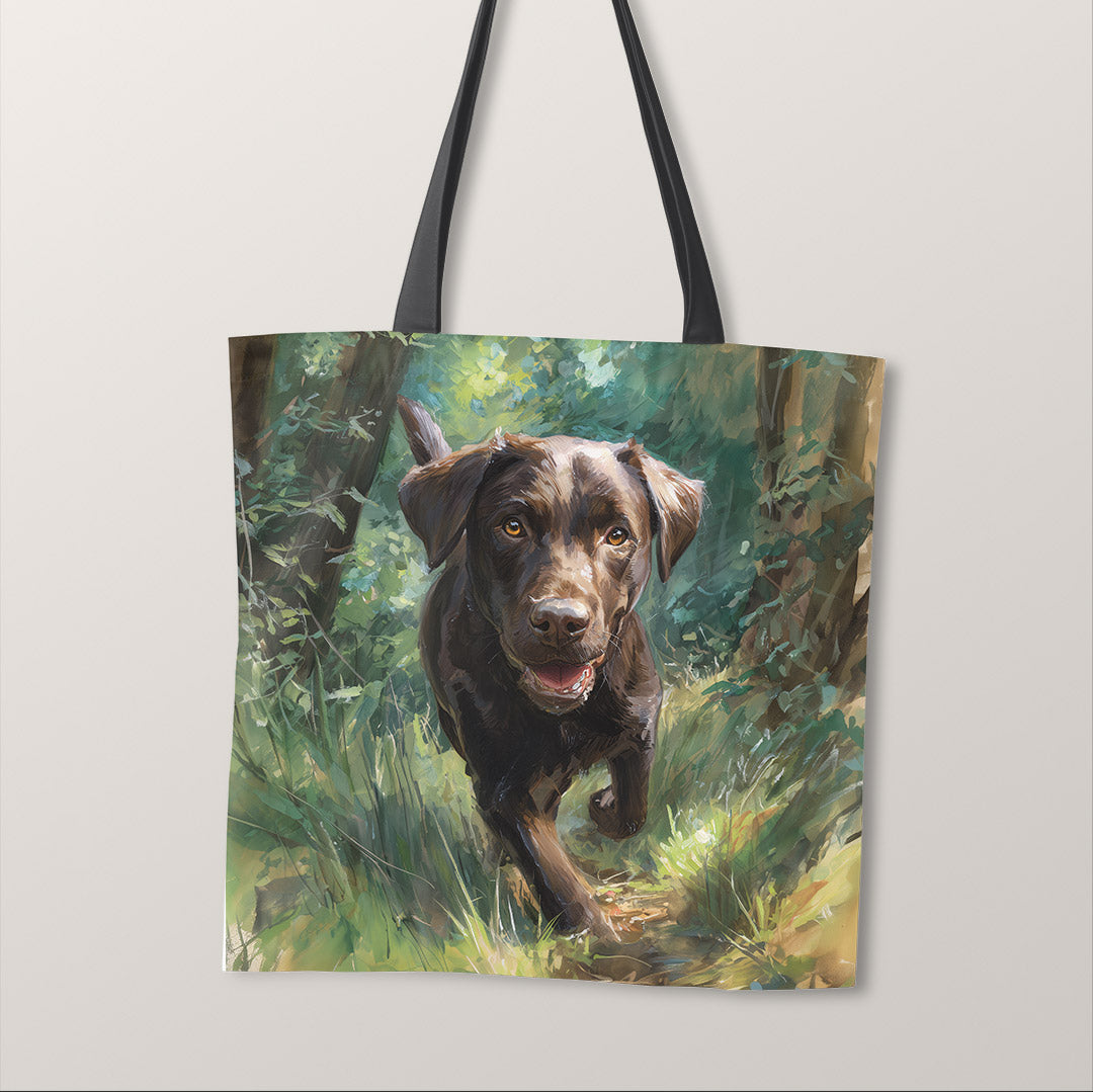 TOTE Panel Chocolate Labrador in the Forest TP-913