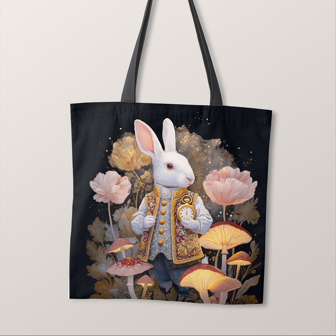 TOTE Panel Don't Be Late - White Rabbit TP-915