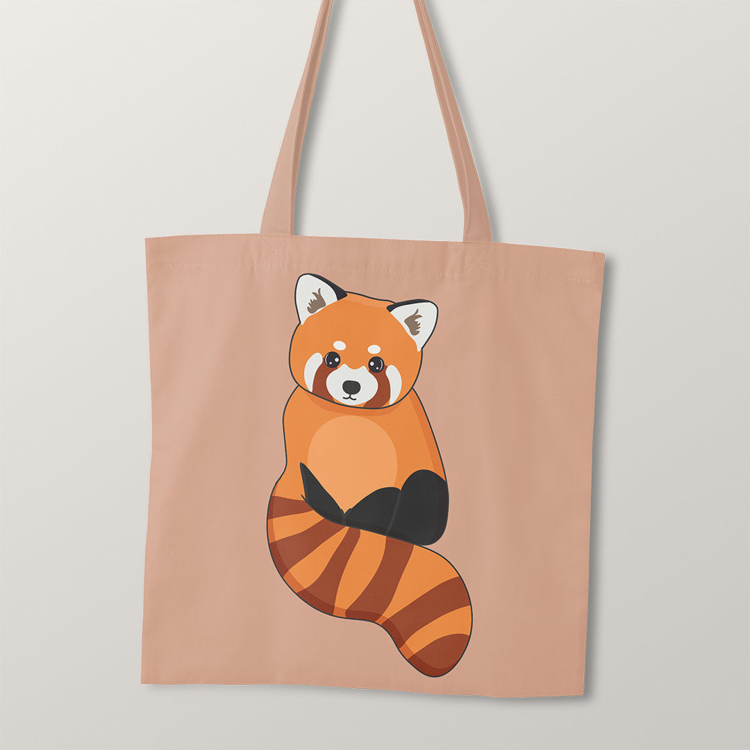 TOTE Cute Red Panda TP-9 Fabric Bag Panel