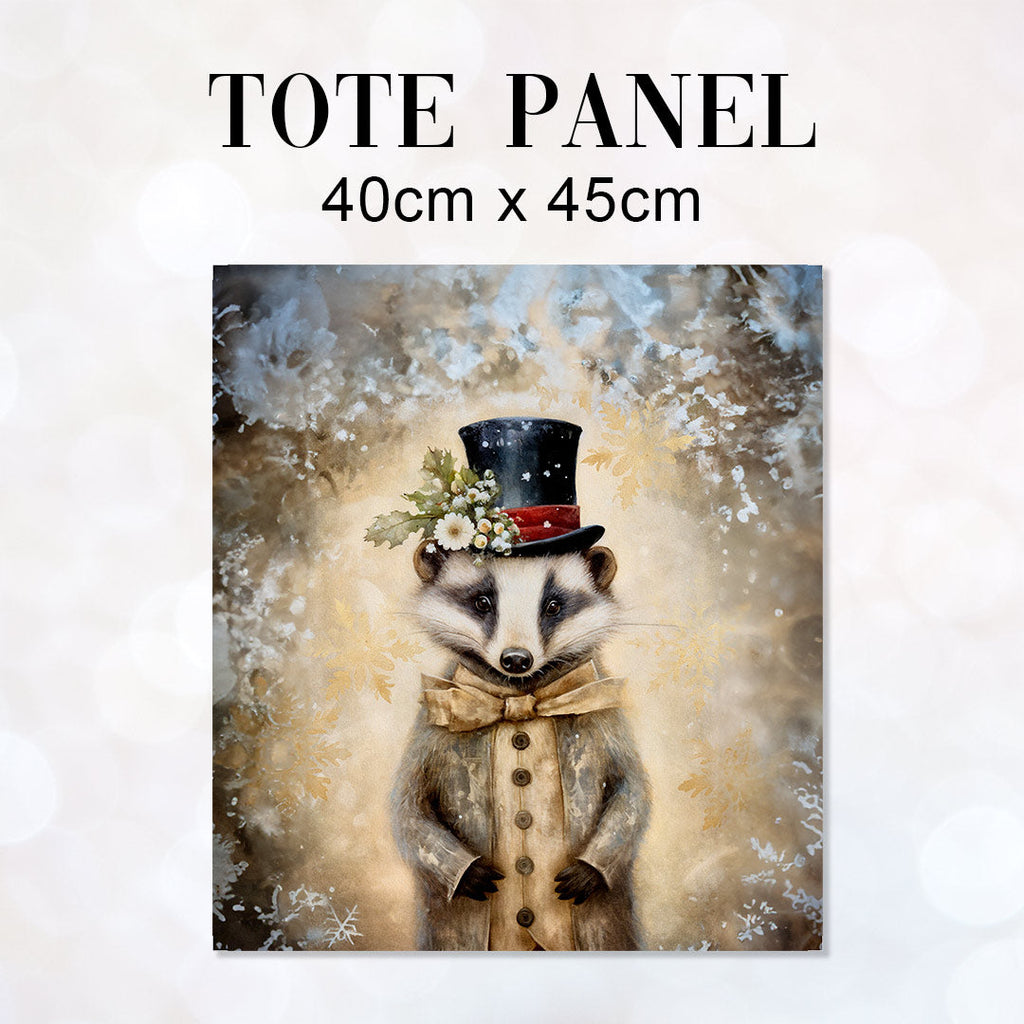 TOTE Badger Top Hat TP-91 Fabric Bag Panel