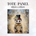 TOTE Badger Top Hat TP-91 Fabric Bag Panel