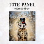 TOTE Badger Top Hat TP-91 Fabric Bag Panel