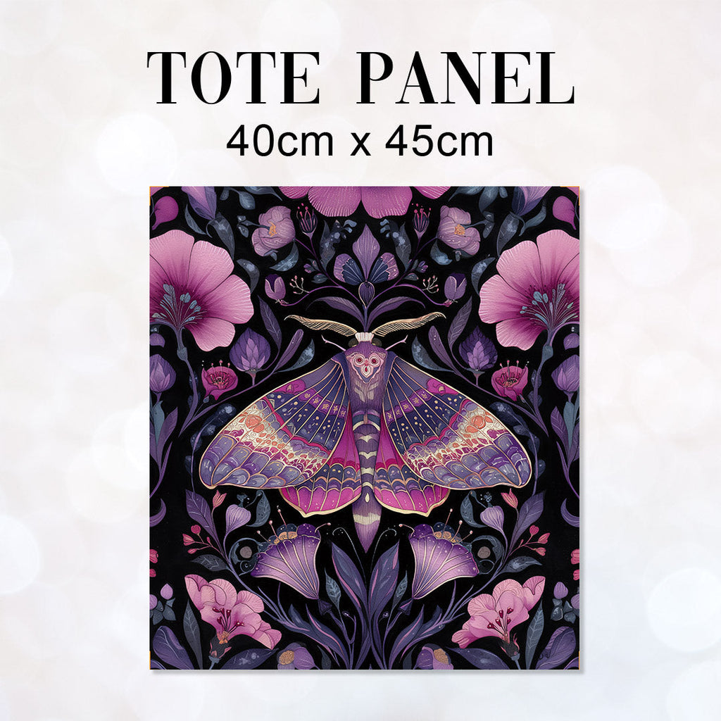 TOTE Panel Pink Floral Moth TP-938
