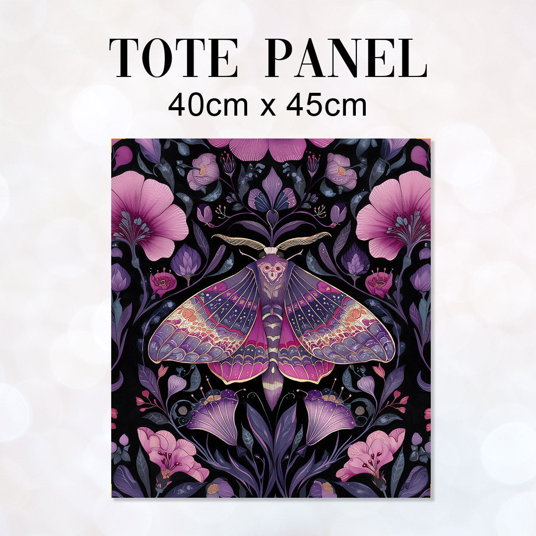 TOTE Panel Pink Floral Moth TP-938