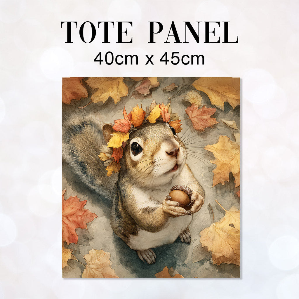 TOTE Panel Cute Autumn Squirrel TP-943