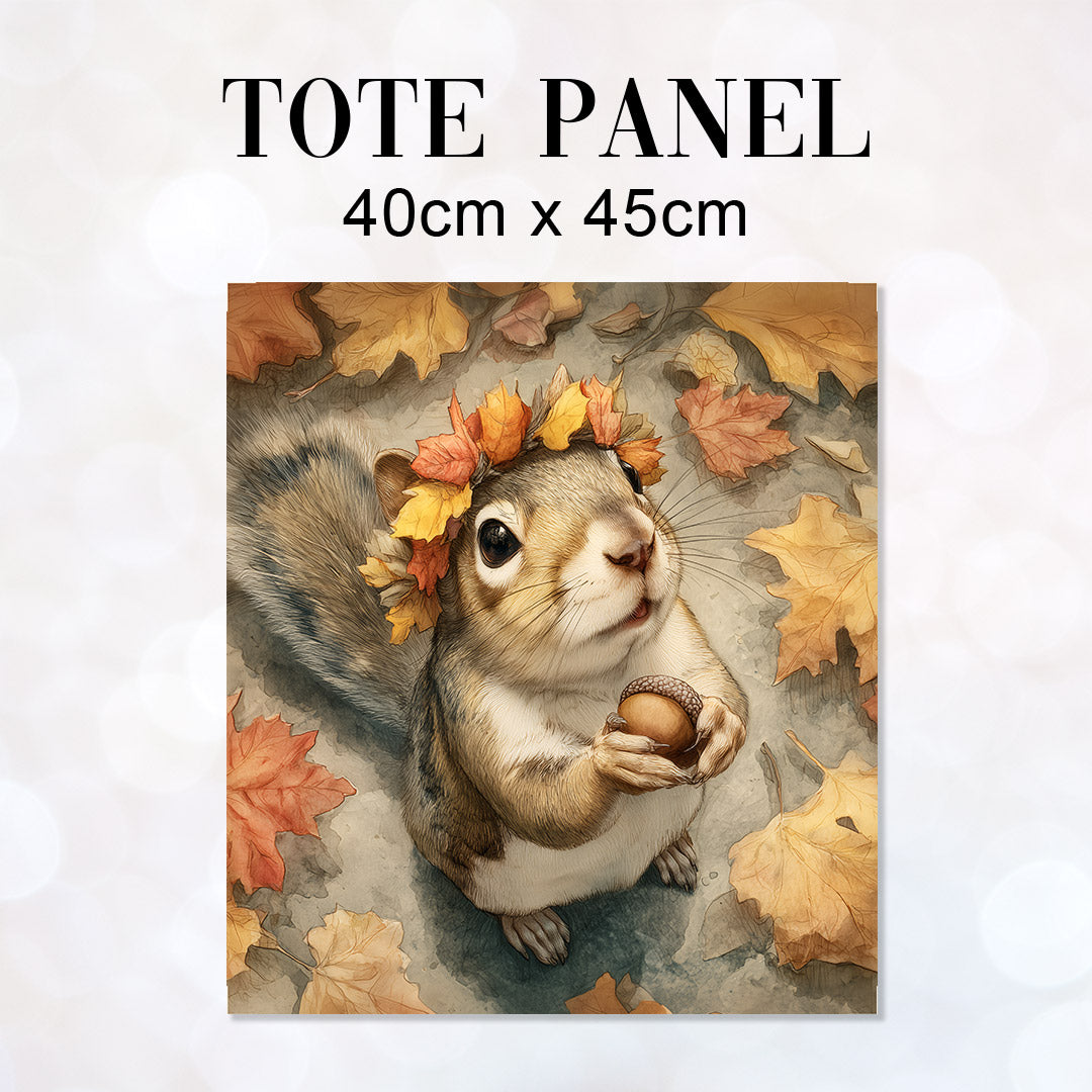 TOTE Panel Cute Autumn Squirrel TP-943