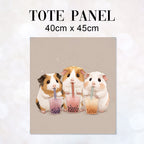 TOTE Panel Boba Tea Guinea Pigs TP-1004