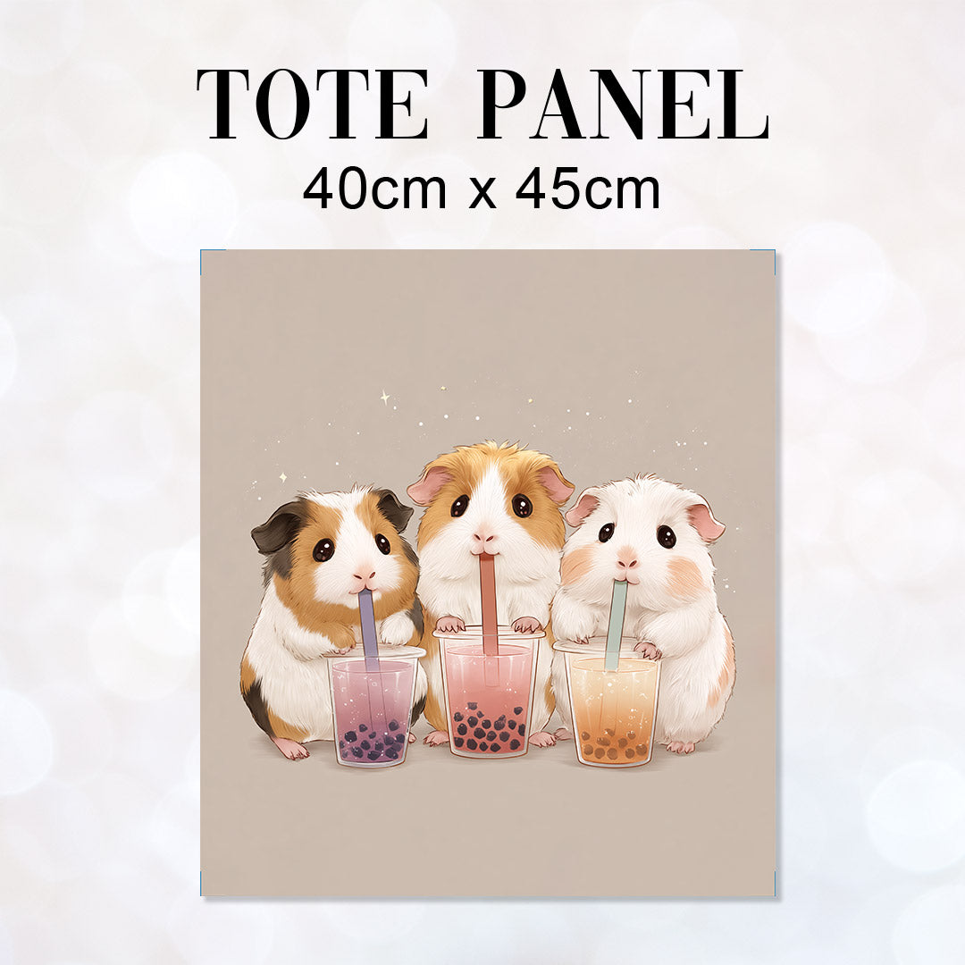 TOTE Panel Boba Tea Guinea Pigs TP-1004