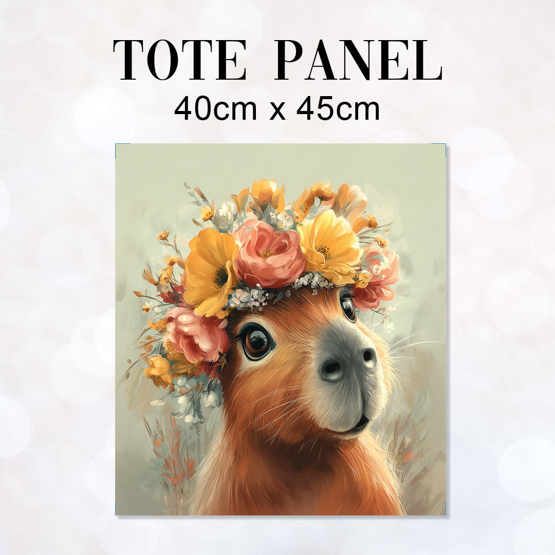 TOTE Panel Floral Guinea Pig TP-1005