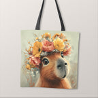 TOTE Panel Floral Guinea Pig TP-1005