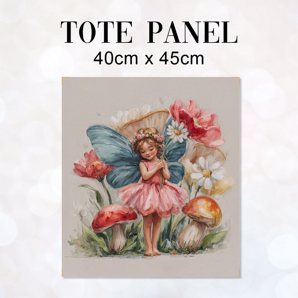 TOTE Panel Little Fairy and Flowers TP-1013